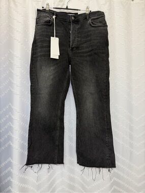 Boyish Black Washed Bootcut Jeans
